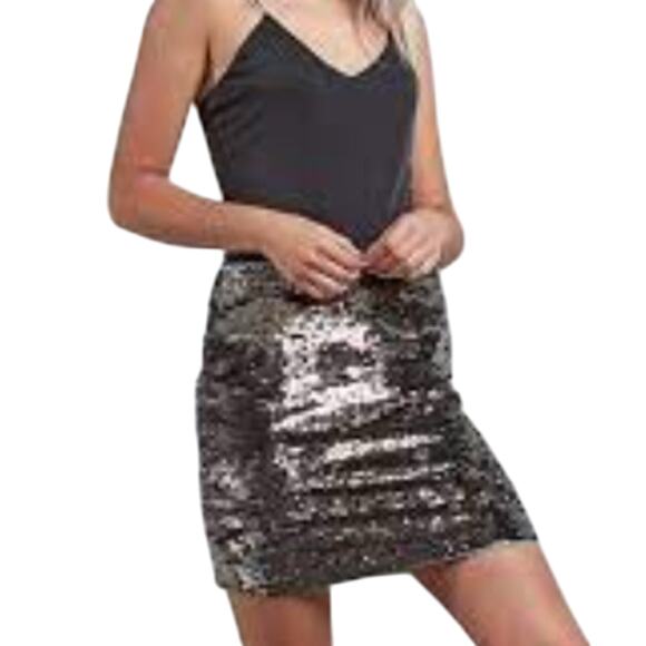 Georgia May Jagger x Volcom 2 piece Sequin Skirt Set Brand NWT Small - Picture 10 of 12